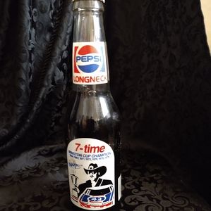 12 oz Pepsi Long Neck 7 Time Winston Cup Champ Richard Petty Bottle